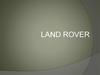 Land Rover. Позиционирование марки