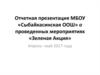 Отчет о проведенных мероприятиях «Зеленая Акция»