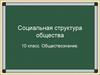 Социальная структура общества