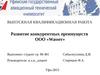 Развитие конкурентных преимуществ ООО «Wasser»