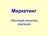 Сбытовая политика компании. (Лекция 6)