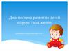 Диагностика развития детей второго года жизни