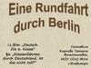 Eine Rundfahrt durch Berlin