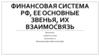 Финансовая система РФ, ее основные звенья, их взаимосвязь