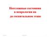 Неотложные состояния в неврологии на до госпитальном этапе