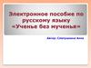 Электронное пособие по русскому языку «Ученье без мученья»