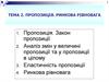 Пропозиція. Ринкова рівновага