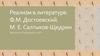Реализм в литературе. Ф.М. Достоевский. М.Е. Салтыков-Щедрин