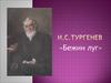 И.С.Тургенев рассказ «Бежин луг»