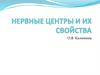 Нервные центры и их свойства