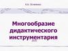 Многообразие дидактического инструментария