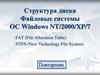 Структура диска Файловые системы ОС Windows NT/2000/XP/7