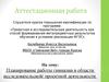 Аттестационная работа. Планирование работы гимназии в области исследовательской проектной деятельности