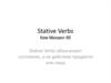 Stative verbs