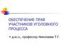 Обеспечение прав участников уголовного процесса. Лекция