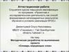 Аттестационная работа. Методическая разработка по выполнению проекта «Словарь мерцающих слов»