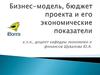 Бизнес-модель, бюджет проекта и его экономические показатели