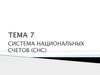 Система национальных счетов (СНС). Тема 7