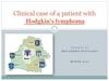 Сlinical case of a patient with Hodgkin's lymphoma