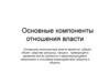 Компоненты отношения власти. Субъект и объект власти