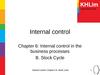 Internal control and deontology - Chapter 6 B. Stock Cycle