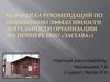 Разработка рекомендаций по повышению эффективности деятельности организации на примере предприятия ООО «Застава»