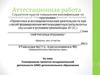 Аттестационная работа. Планирование проектно-исседовательской деятельности ШМО дополнительного образования
