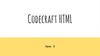 Codecraft HTML