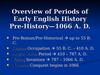 Overview of periods of early english history
