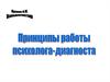 Принципы работы психолога-диагноста