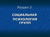 Социальная психология групп. Структурные характеристики малой группы. (Раздел 3.9)