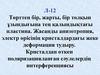 Жасанды анизотропия, электр өрісінің кристалдардағы жеке деформация тудыру. (Лекция 12)