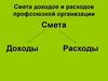 Смета доходов и расходов профсоюзной организации