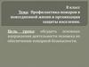 Профилактика пожаров в повседневной жизни и организация защиты населения