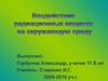 Воздействие радиационных веществ на окружающую среду