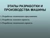 Этапы разработки и производства машин. (Лекция 1)