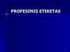 Profesinis etiketas