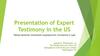 Представление показаний медицинских экспертов в суде