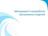 Менеджмент в разработке программных изделий. (Тема 4)