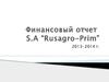 Финансовый отчет S.A “Rusagro-Prim”