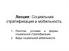 Социальная стратификация и мобильность