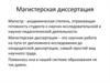 Магистерская диссертация