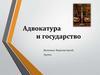 Адвокатура и государство