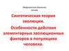 Синтетическая теория эволюции. Филогенез. (Лекция 9)