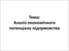 Аналіз економічного потенціалу підприємства