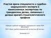 Участие врача в комиссионных экспертизах по гражданским делам, связанных с делами врачей стоматологического профиля