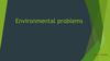 Environmental problems