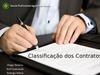 Classificação dos contratos