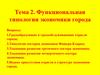 Функциональная типология экономики города