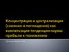 Концентрация и централизация (слияния и поглощения) как компенсация тенденции нормы прибыли к понижению